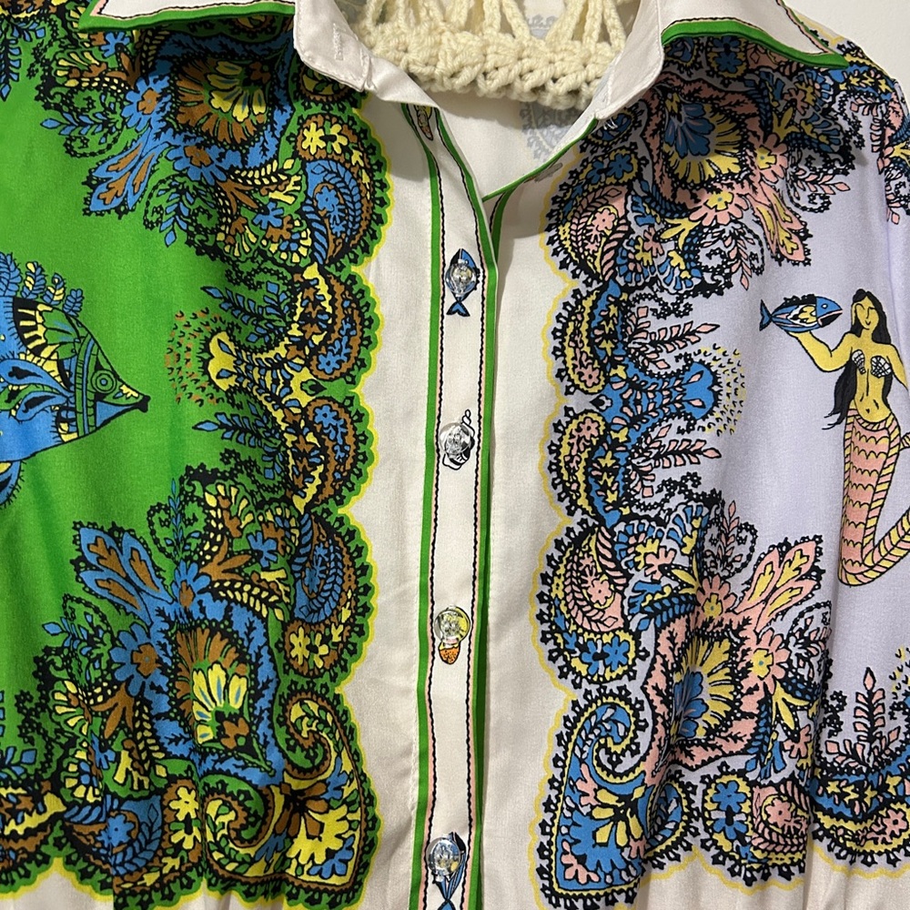 Colorful Paisley Print Midi Dress - Picture 7 of 11